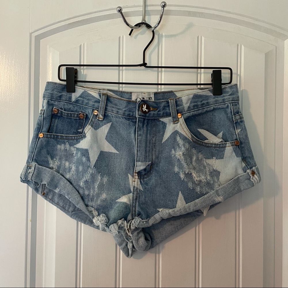 One Teaspoon Free People Star Bandit Shorts *FLAWED*